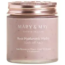 Rose Hyaluronic Hydra Wash Off Pack - Hydrating Face Mask.