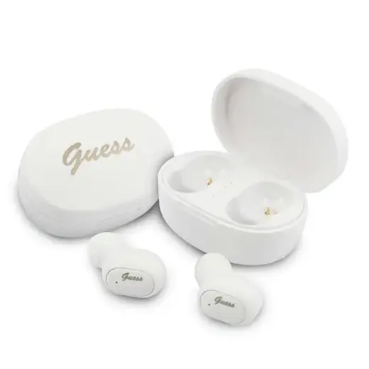 Guess Headphones Bluetooth GUTWST30WHTWS + Docking Station white