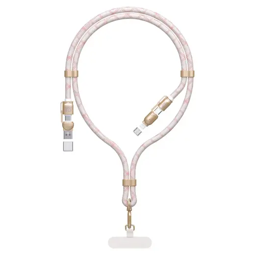 Dudao L20MAX data transfer and charging cable | USB-A to USB-C | 65W | 1.5m | pink