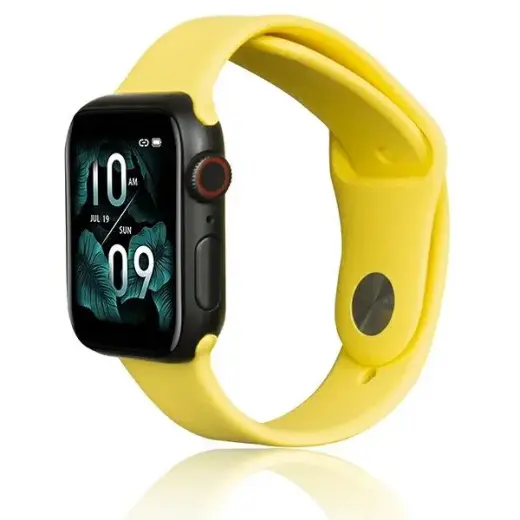 Beline nutikella rihm Apple Watch (42/44/45/49 mm) jaoks | silikoonist | kollane