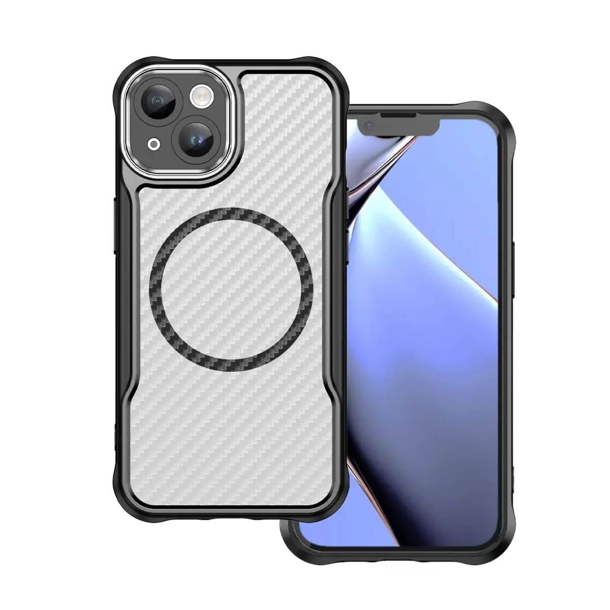 Defender Carbon Mag case for iPhone 13 6,1" black