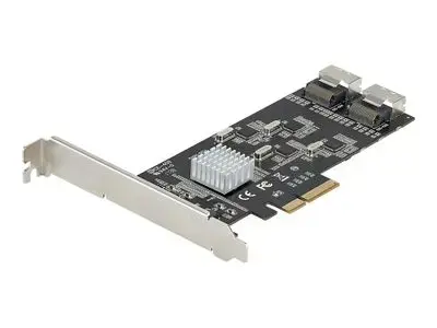StarTech.com 8 Port SATA PCIe Card, PCI Express 6Gbps SATA Expansion Card with 4 Host Controllers, SATA PCIe Controller Card, PCI-e x4 Gen 2 to SATA III Adapter Card, Drive Cables Incl. - Windows|macOS|Linux (8P6G-PCIE-SATA-CARD) - storage controller - SA
