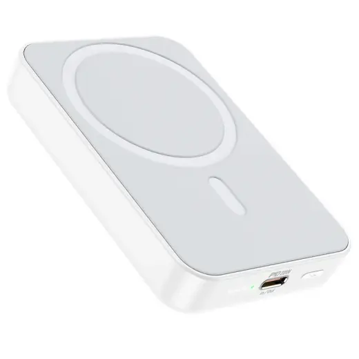 Borofone Plus Reach ārējais akumulators (powerbank) | 10000 mAh | 20W | USB-C, MagSafe | balts