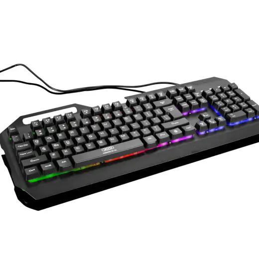 XO wired keyboard membrane KB-01 black metal RGB