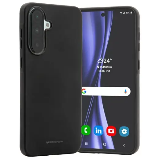 Чехол Etui Mercury Soft для телефона Samsung Galaxy A36 5G (A366) черный