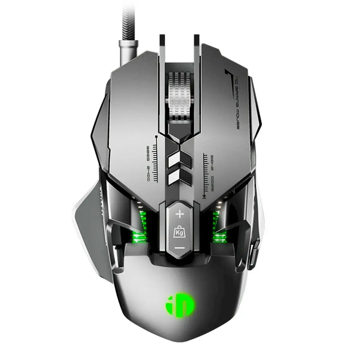 Inphic PG1 gaming mouse | LED | 7200 DPI | USB | silver