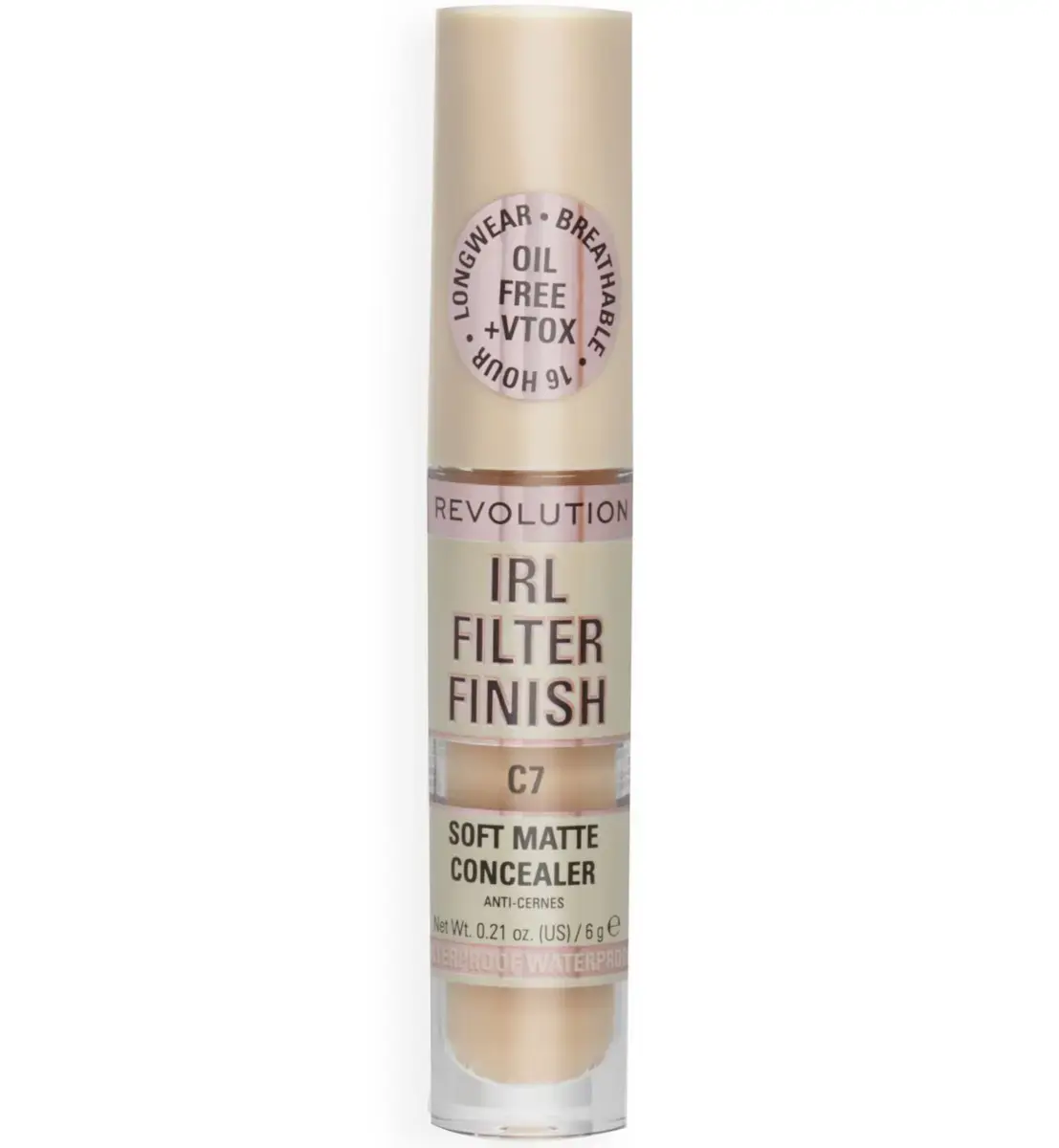 Makeup Revolution, IRL Filter Finish, Cover Dark Spots, Cream Concealer, C7, 6 g