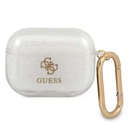 Guess GUAPUCG4GD AirPods Pro cover gold/gold Glitter Collection