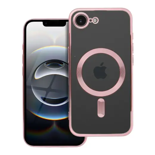 Electro Mag phone case with MagSafe support for iPhone 16e pink