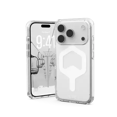 UAG Plyo MagSafe Case for iPhone 17 Pro - Clear and White