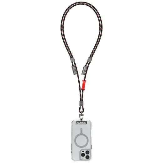 Universal phone lanyard cable 2in1 Skinarma Dyno Ve USB-C|USB-C black