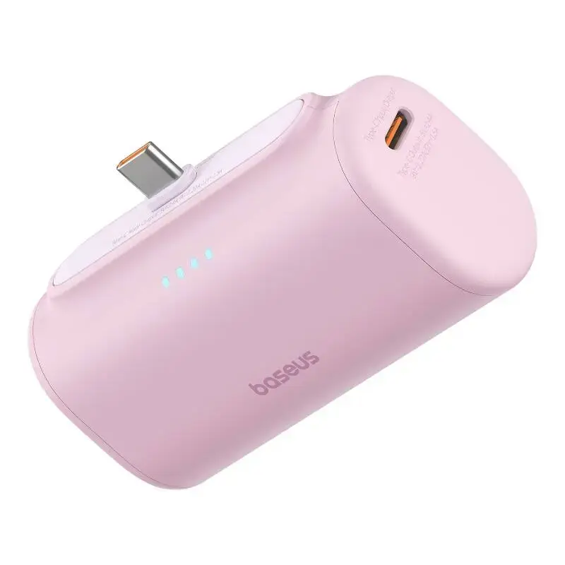 Baseus Compact external battery (powerbank) | 5000 mAh | 20W | USB-C | pink
