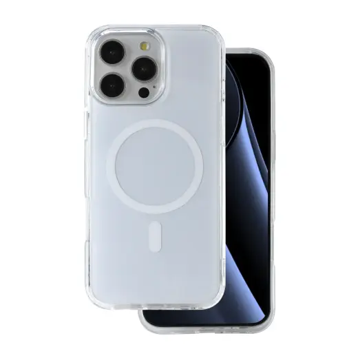 Lowkey Mag telefono dėklas su MagSafe palaikymu iPhone 16 Pro baltas