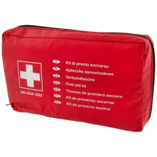 Car First Aid Kit with CPR mouthpiece     DIN 13164