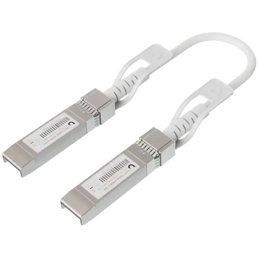 Ubiquiti UACC-Uplink-SFP28-0.3M Direct attach cable with auto link optimization for seamless 1G SFP, 10G SFP+, and 25G SFP28 interconnects between UniFi devices 0.3m