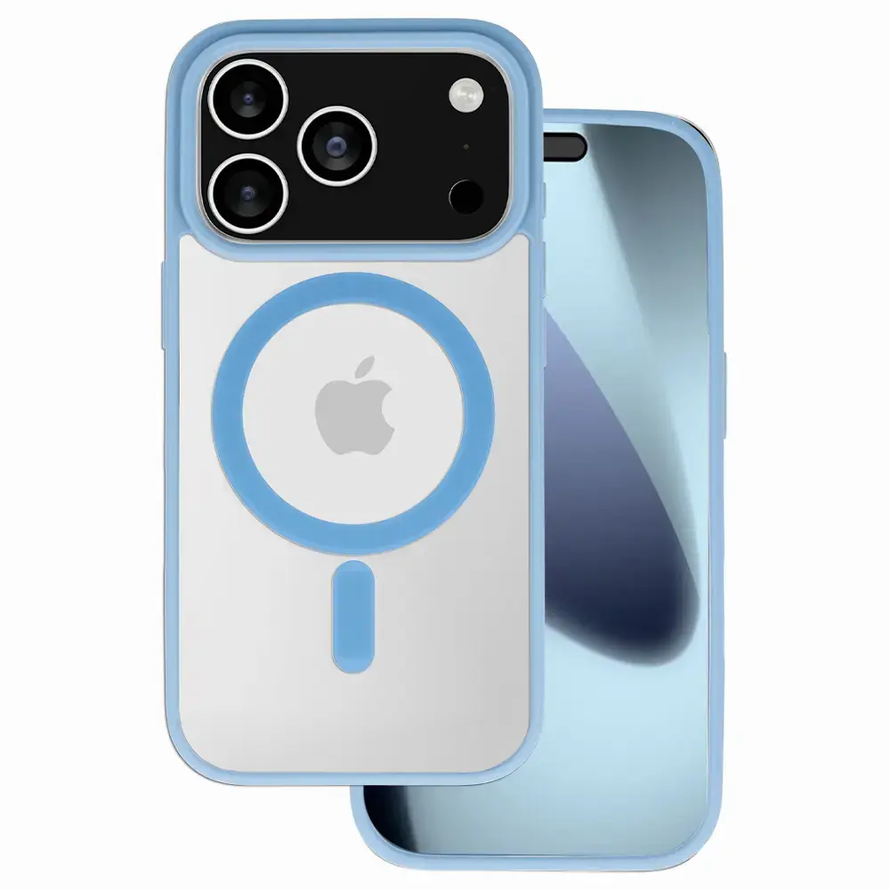 Acrylic Color Magsafe Case for Iphone 17 Pro light blue