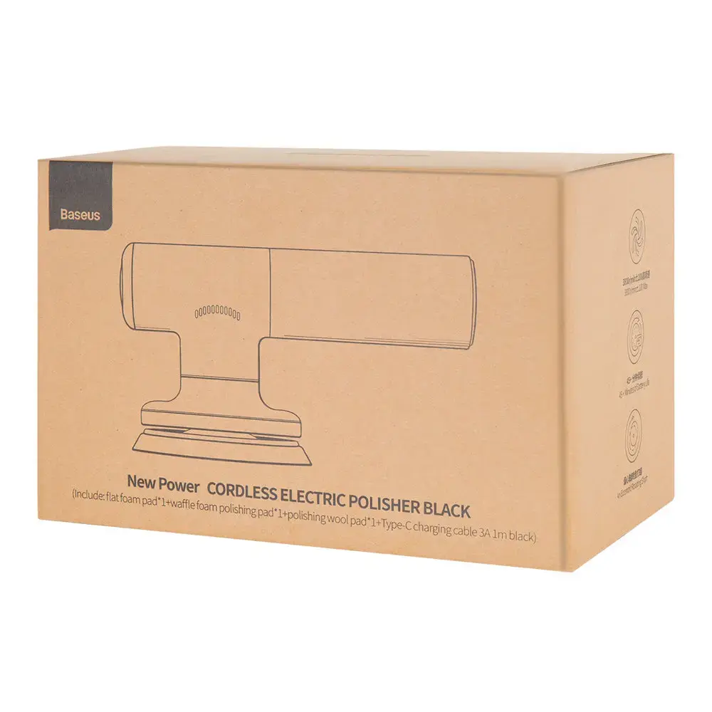 Baseus cordless electric polish machine 30W 4000mAh black (CRDLQ-B01)