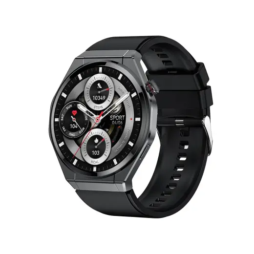 Blavec Smartwatch U-02 Kenzo HD AMOLED Voice Call (SWU0-B) czarny + 1 pasek