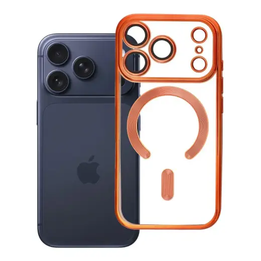 Electro Mag Cover phone case with MagSafe support for iPhone 17 Pro orange