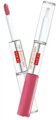 Made to Last Lip Duo - 016 Hot Pink by Pupa Milano for Women - 0.13 Oz Lipstick