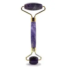 Amethyst Facial Roller - Face contour roller.