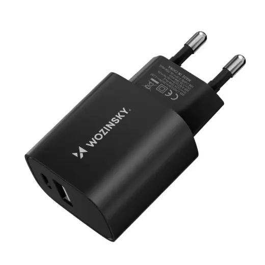 Wozinsky WGWCB tīkla lādētājs | 20W | USB-A, USB-C | melns