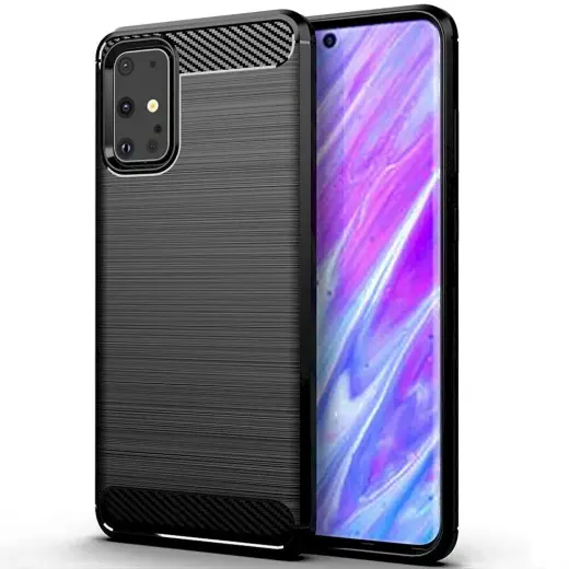 Fusion Trust Back Case Silikona Aizsargapvalks Priekš Samsung G980 Galaxy S20 Melns
