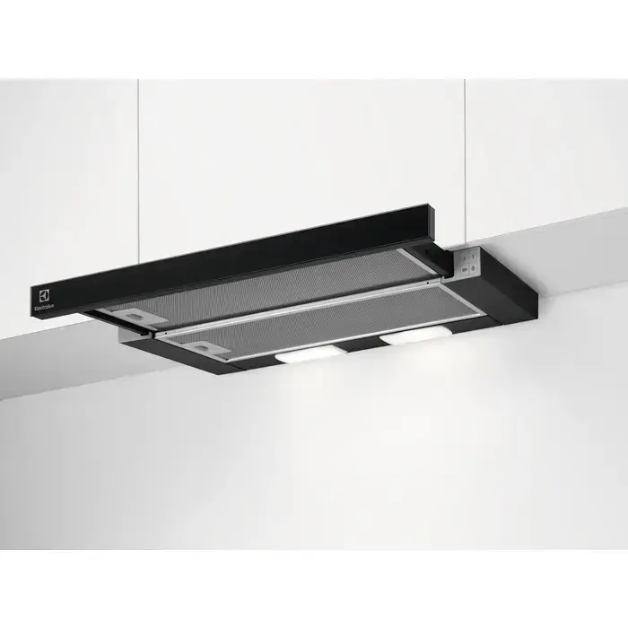 Electrolux izvelkams tvaika nosūcējs, 60 cm, C, melns