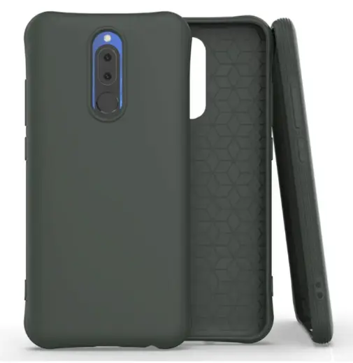 Fusion Solaster Back Case Silikona Aizsargapvalks Priekš Xiaomi Redmi 8 | 8A Tumši Zaļš