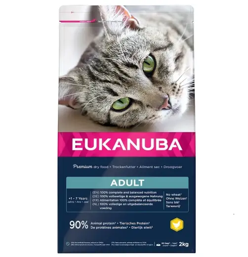Sausā barība kaķiem - Eukanuba CAT Adult TOP CONDITION 1+ Chicken 2 kg