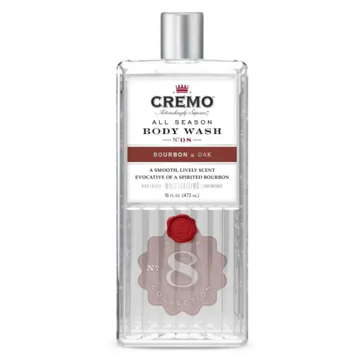 Cremo Bourbon & Oak Body Wash Shower Gel - 473Ml in Clear