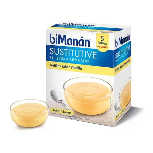 BIMANÁN Bimanán Substitutive Vanilla Custard 5 Units