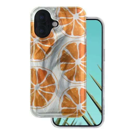 Ultra Trendy Summer telefono dėklas iPhone 16 oranžinis
