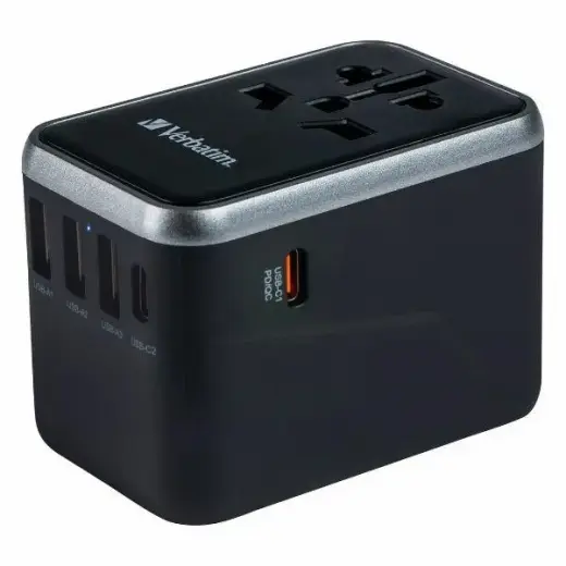 Verbatim UTA-04 зарядное устройство | 61W | PD | USB-A, USB-C | черное