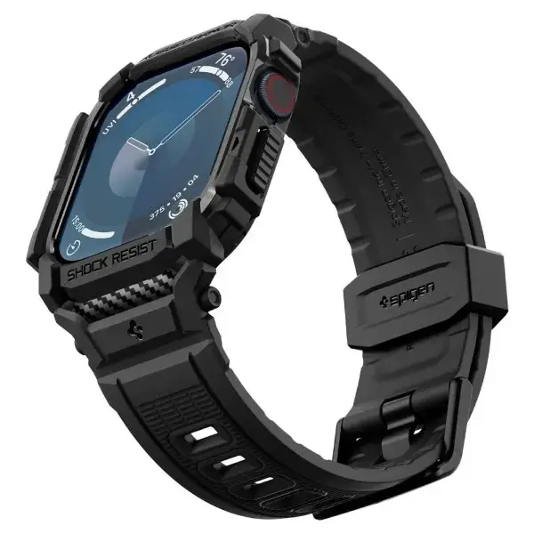 Spigen Rugged Armor Pro Apple Watch 10 42mm czarny|matte black ACS08591