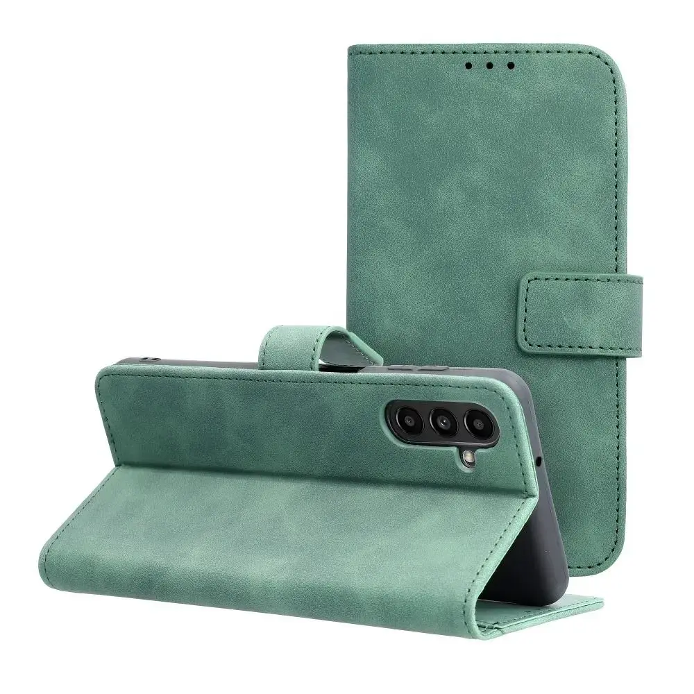 TENDER grāmatveida maciņš telefonam Samsung Galaxy A13 5G (A136) | A04s (A047) zaļš