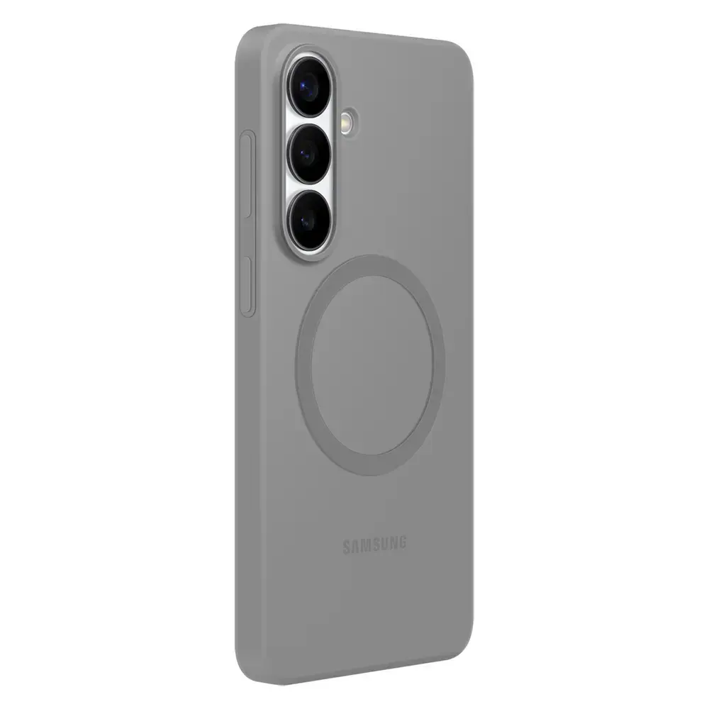 Samsung Silicone Magnet maciņš ar MagSafe atbalstu telefonam Samsung Galaxy S26 (S942) pelēks