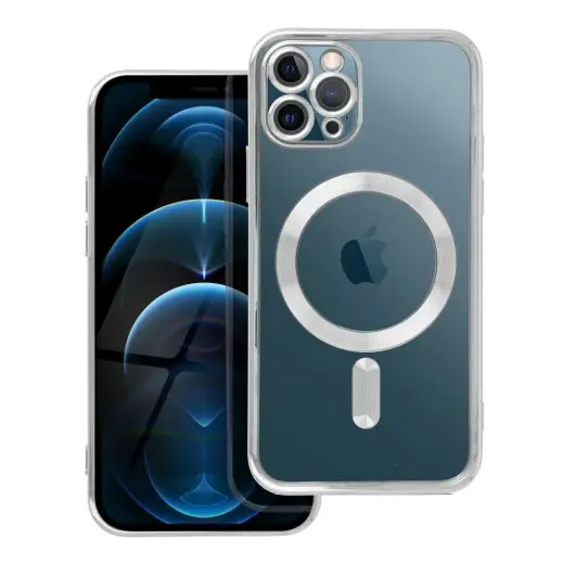 Case for iPhone 11 PRO Electro Mag Cover compatible with MagSafe silver