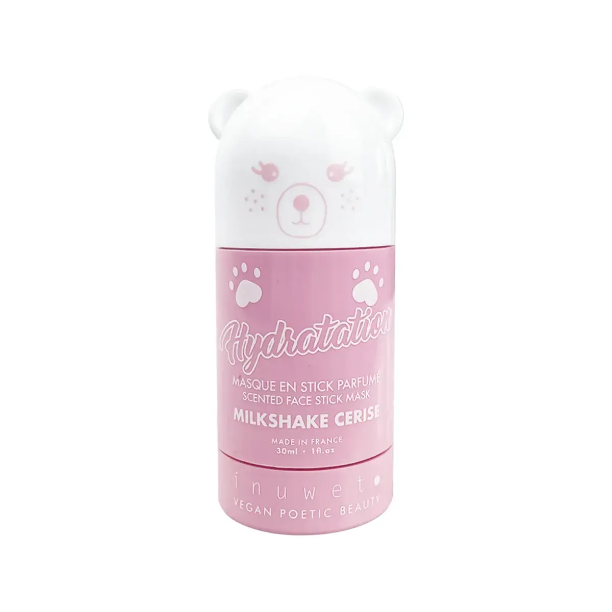 Inuwet, Milkshake Cerise, Hydrating & Soothing, Vegan, Stick Mask, For Face, 30 ml