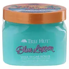 Tree Hut Blue Lagoon Shea Sugar Exfoliating & Hydrating Body Scrub  18 oz.