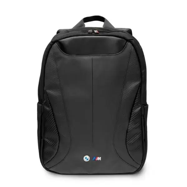 BMW Backpack BMBP15SPCTFK 16" black|black Carbon&Leather Tricolor