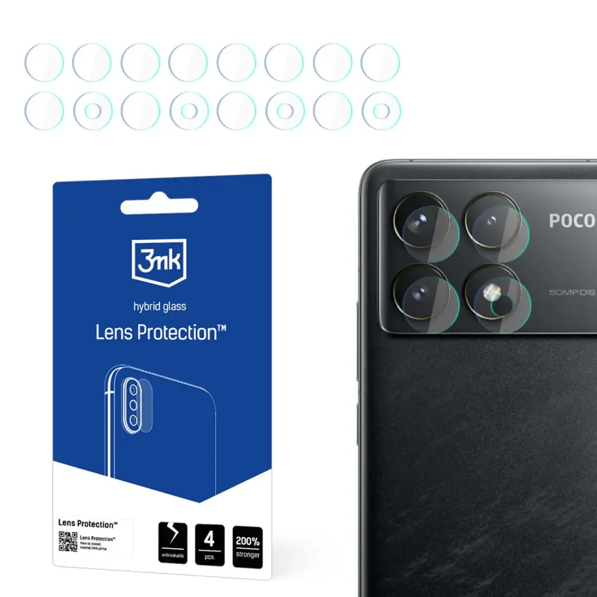 3mk Lens Protectionâ¢ Hybrid Camera Glass for Xiaomi Poco F6 Pro