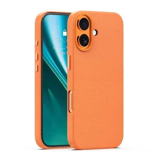 Etteri Elegant Mag telefono dėklas su MagSafe palaikymu iPhone 17 oranžinis