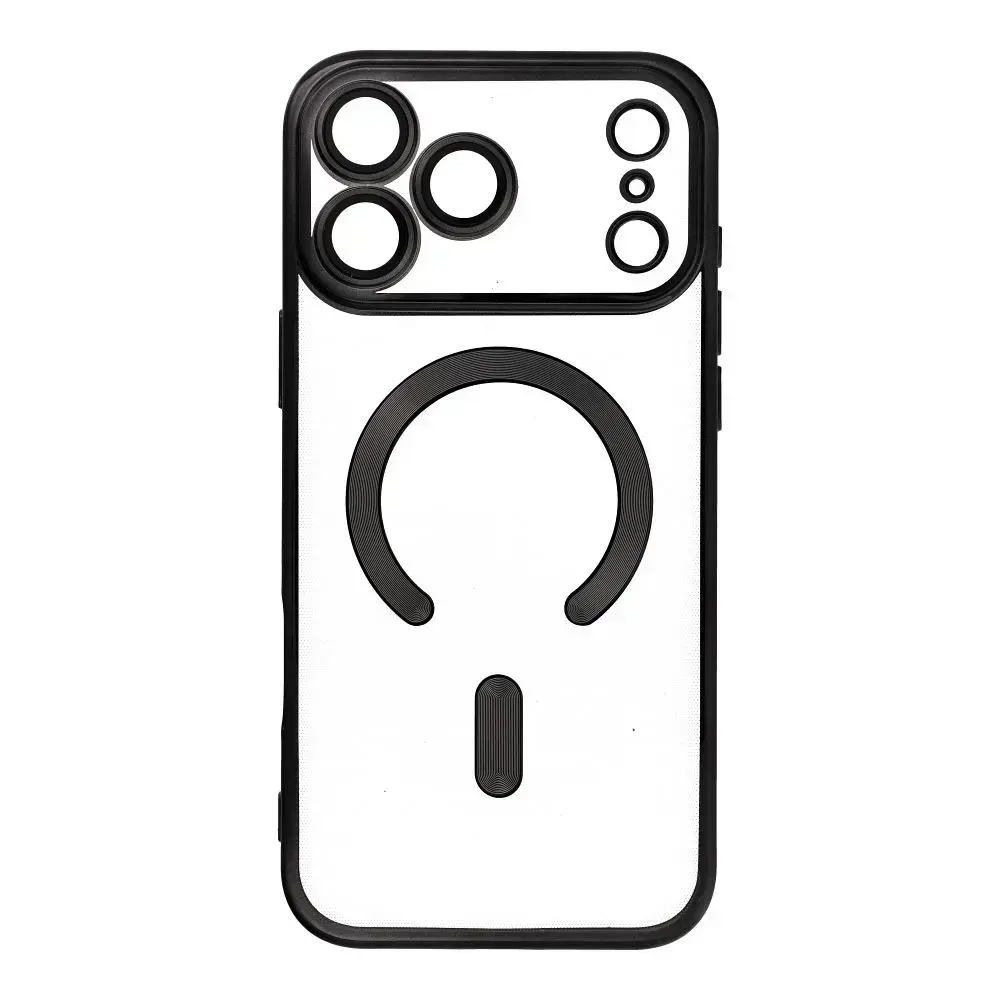 Electro Mag Cover maciņš ar MagSafe atbalstu telefonam iPhone 17 Pro Max melns