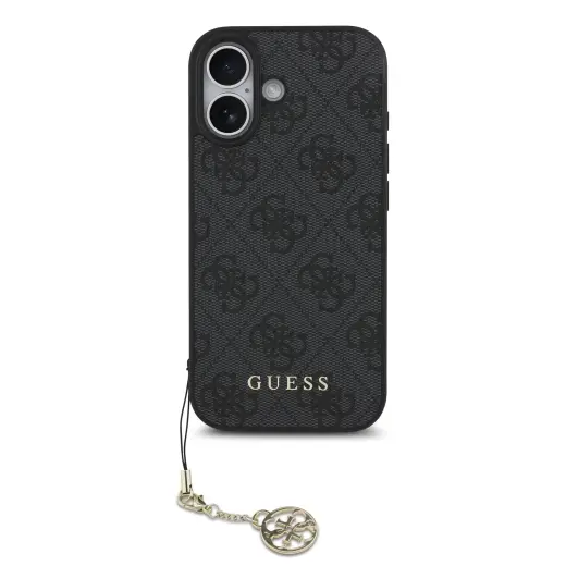 Guess 4G Charm Case for iPhone 17 Tone on Tone Grey