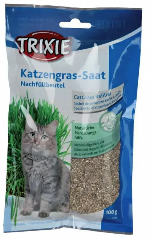 Zāle kaķiem : Trixie Cat Grass (bag), 100g