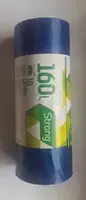 Trash bags SORTEX, 160L, 75x115 cm, 50 mic, blue, 10 pcs