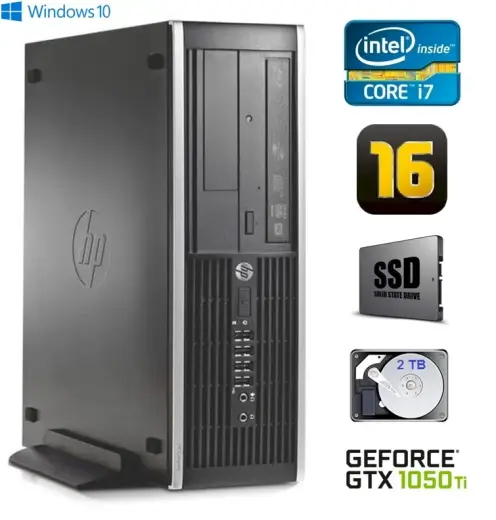HP 8100 Elite SFF i7-860 16GB 120SSD+2TB GTX1050Ti 4GB DVD WIN10Pro [refurbished]