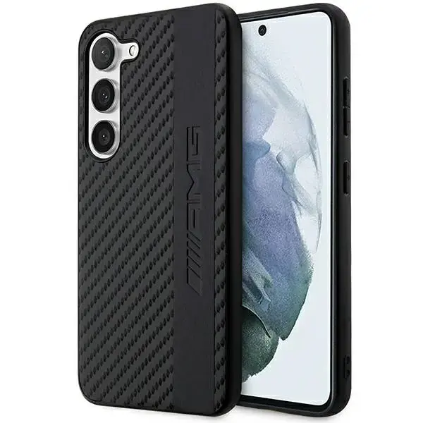 AMG AMHCS23SBLSCA S23 S911 czarny|black hardcase Carbon Stripe&Embossed