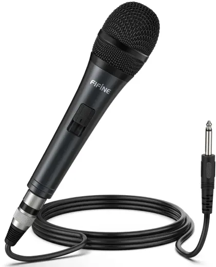 Fifine K6 dynamic vocal microphone (black)
